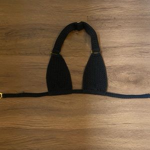 Montce swim top- black crochet